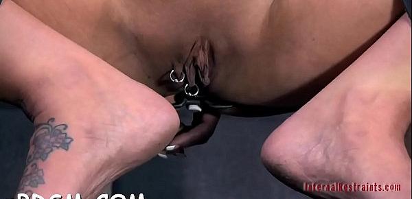  Cutie is getting extreme torturing for her glamorous feet